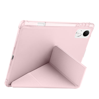 Honor Pad V9 Kılıf Zore Tri Folding Kalem Bölmeli Standlı Kılıf Lacivert