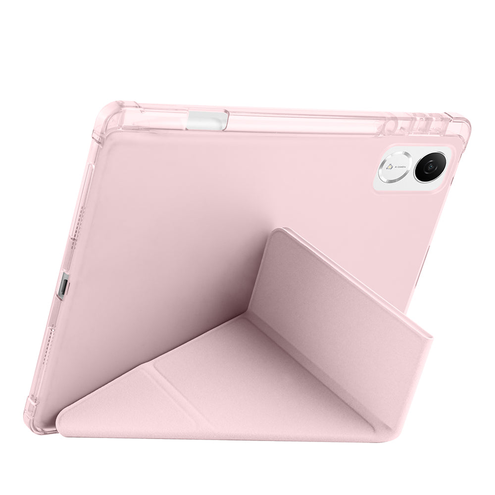 Honor Pad V9 Kılıf Zore Tri Folding Kalem Bölmeli Standlı Kılıf Koyu Yeşil