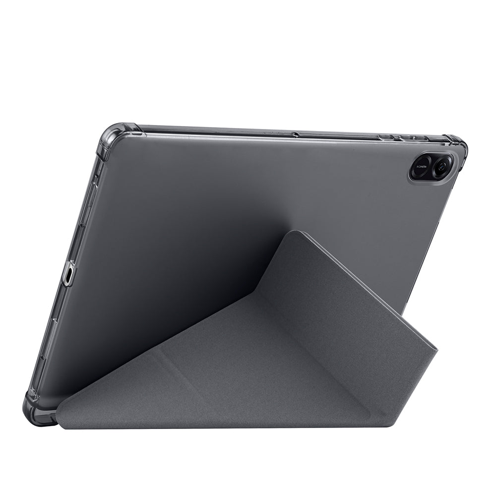 Honor Pad X8A Kılıf Zore Tri Folding Kalem Bölmeli Standlı Kılıf Mavi