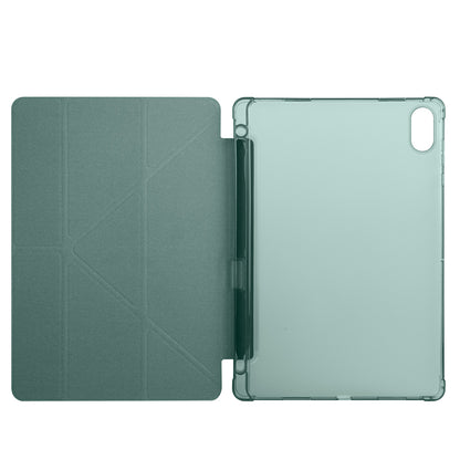 Honor Pad X8A Kılıf Zore Tri Folding Kalem Bölmeli Standlı Kılıf Mavi