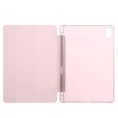 Honor Pad X8A Kılıf Zore Tri Folding Kalem Bölmeli Standlı Kılıf Gri