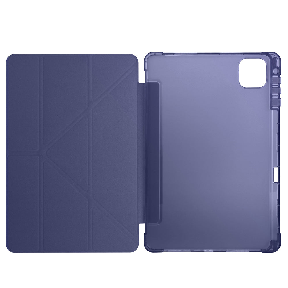 Honor Pad X9 Pro Kılıf Zore Tri Folding Kalem Bölmeli Standlı Kılıf Koyu Yeşil