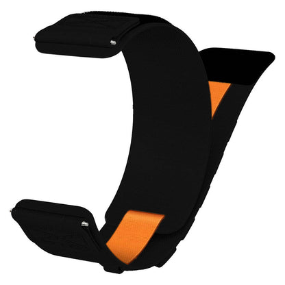 Huawei GT2 42mm Zore KRD-112 20mm Orbital Örgülü Halat Tasarımlı Naylon Kumaş Hasır Kordon Mavi