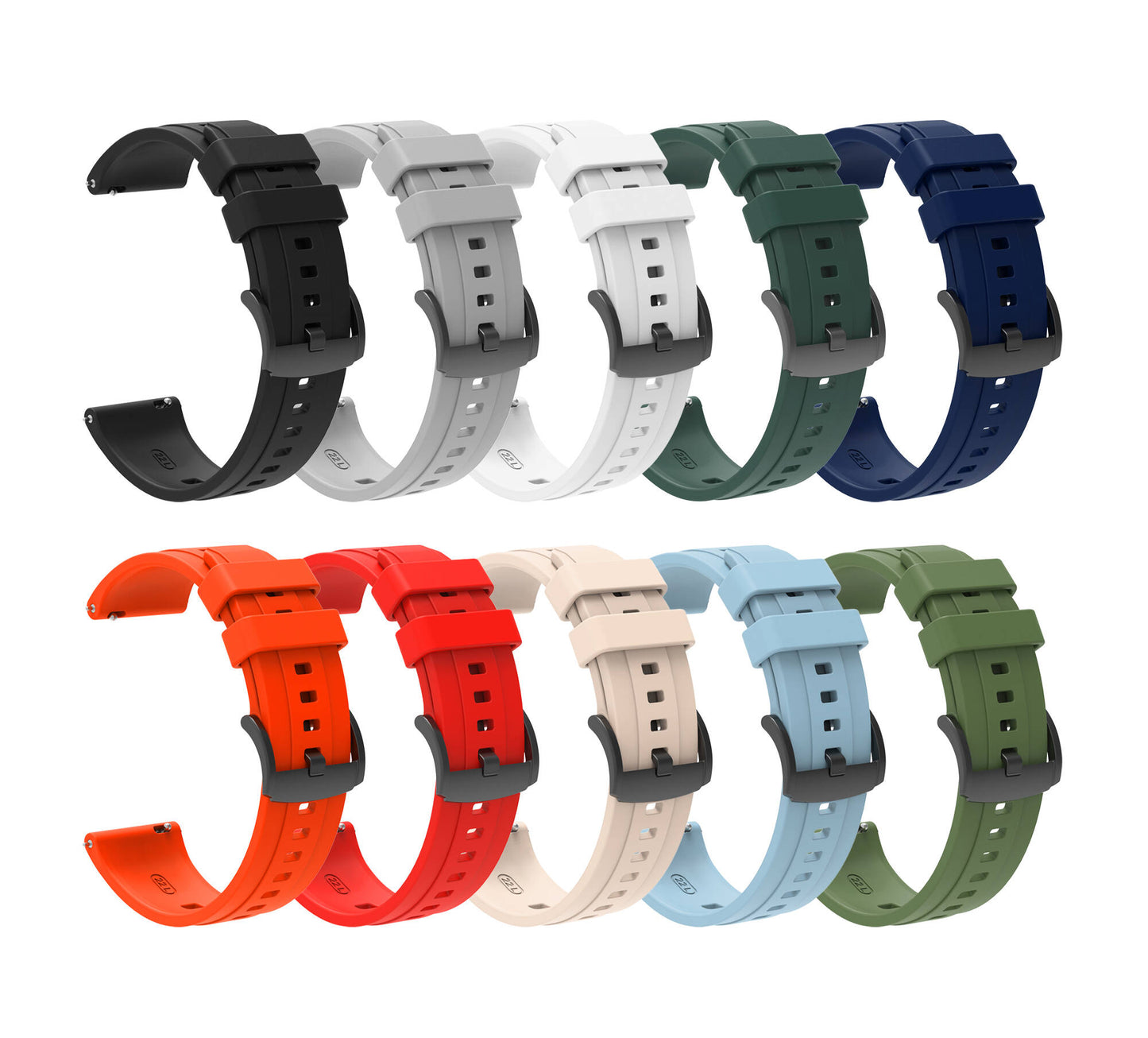 Huawei GT4 41mm Zore KRD-95 22mm Silikon Kordon Turuncu