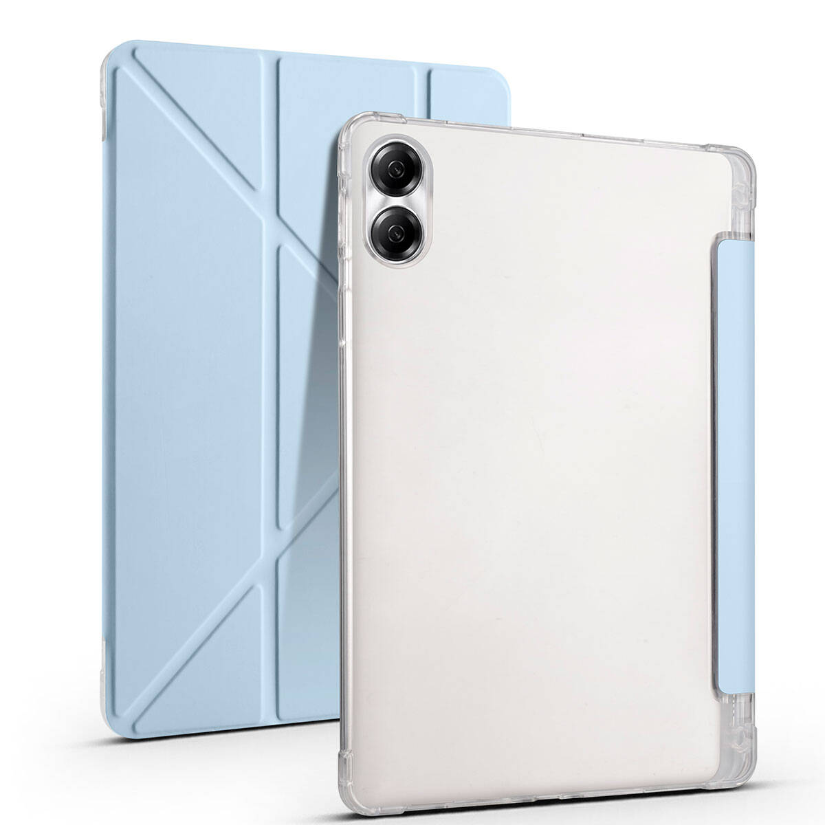 Huawei Honor Pad X9 11.5' Kılıf Zore Tri Folding Kalem Bölmeli Standlı Kılıf Lacivert