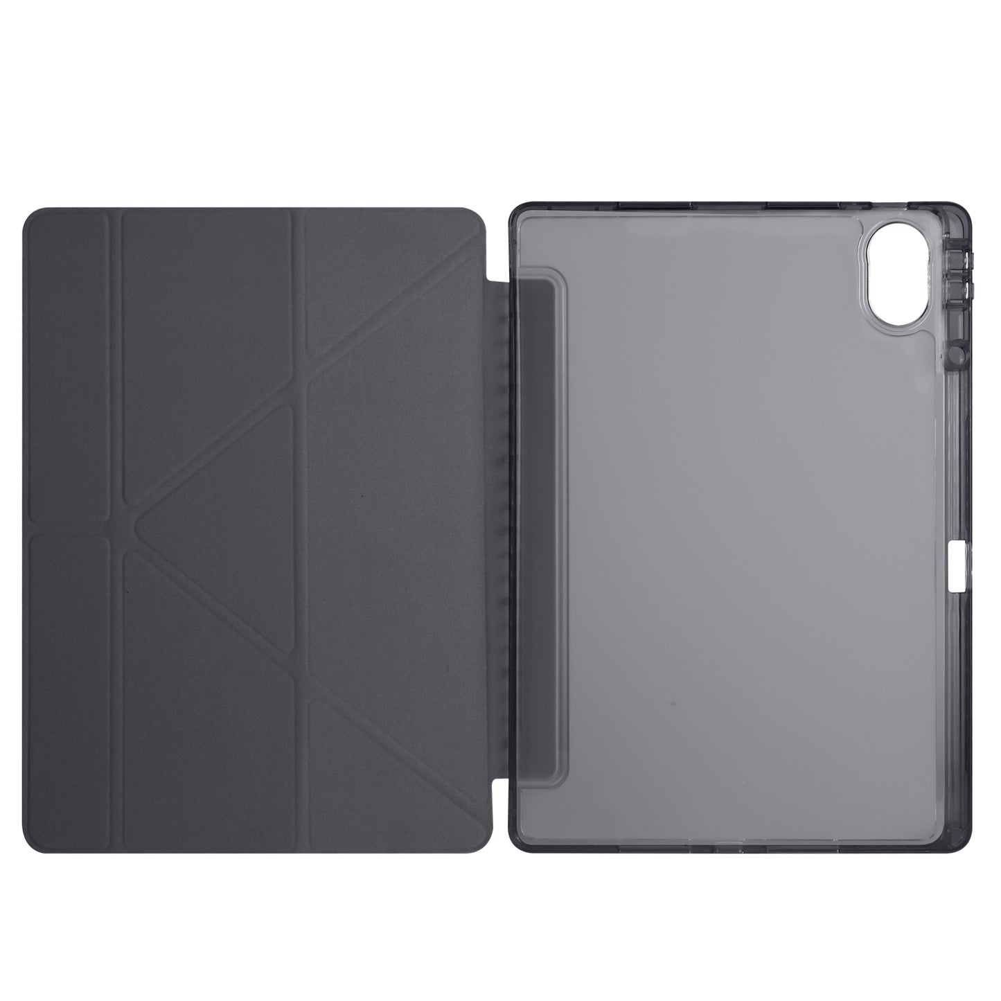 Huawei Matepad 12X Kılıf Zore Tri Folding Kalem Bölmeli Standlı Kılıf Lacivert