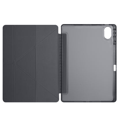 Huawei Matepad 12X Kılıf Zore Tri Folding Kalem Bölmeli Standlı Kılıf Siyah