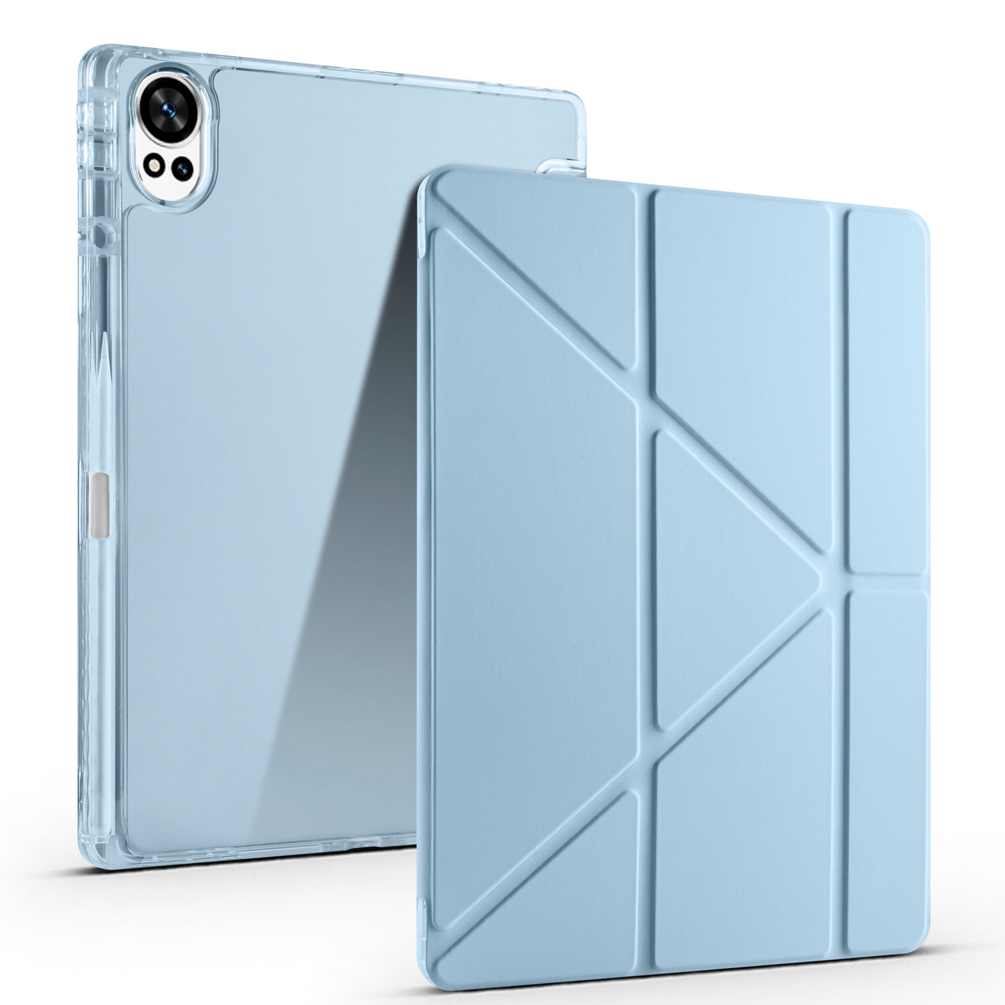 Huawei Matepad 12X Kılıf Zore Tri Folding Kalem Bölmeli Standlı Kılıf Siyah