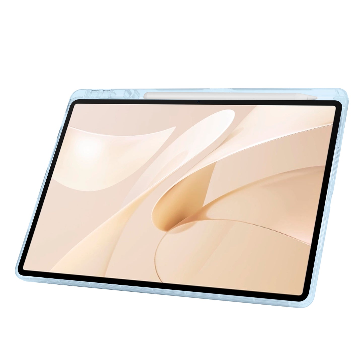 Huawei Matepad 12X Kılıf Zore Tri Folding Kalem Bölmeli Standlı Kılıf Lacivert