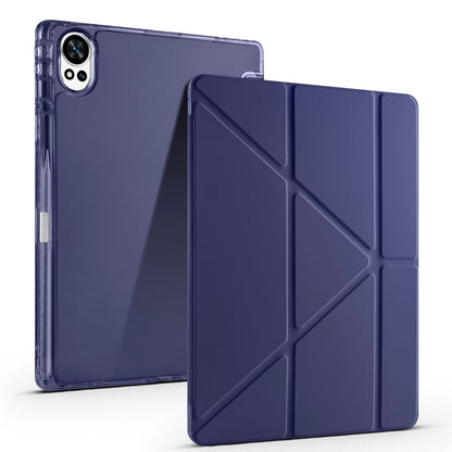 Huawei Matepad 12X Kılıf Zore Tri Folding Kalem Bölmeli Standlı Kılıf Koyu Yeşil