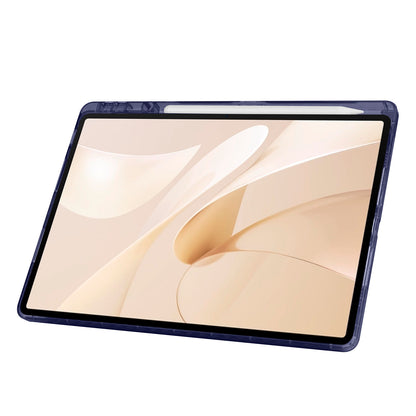 Huawei Matepad 12X Kılıf Zore Tri Folding Kalem Bölmeli Standlı Kılıf Koyu Yeşil