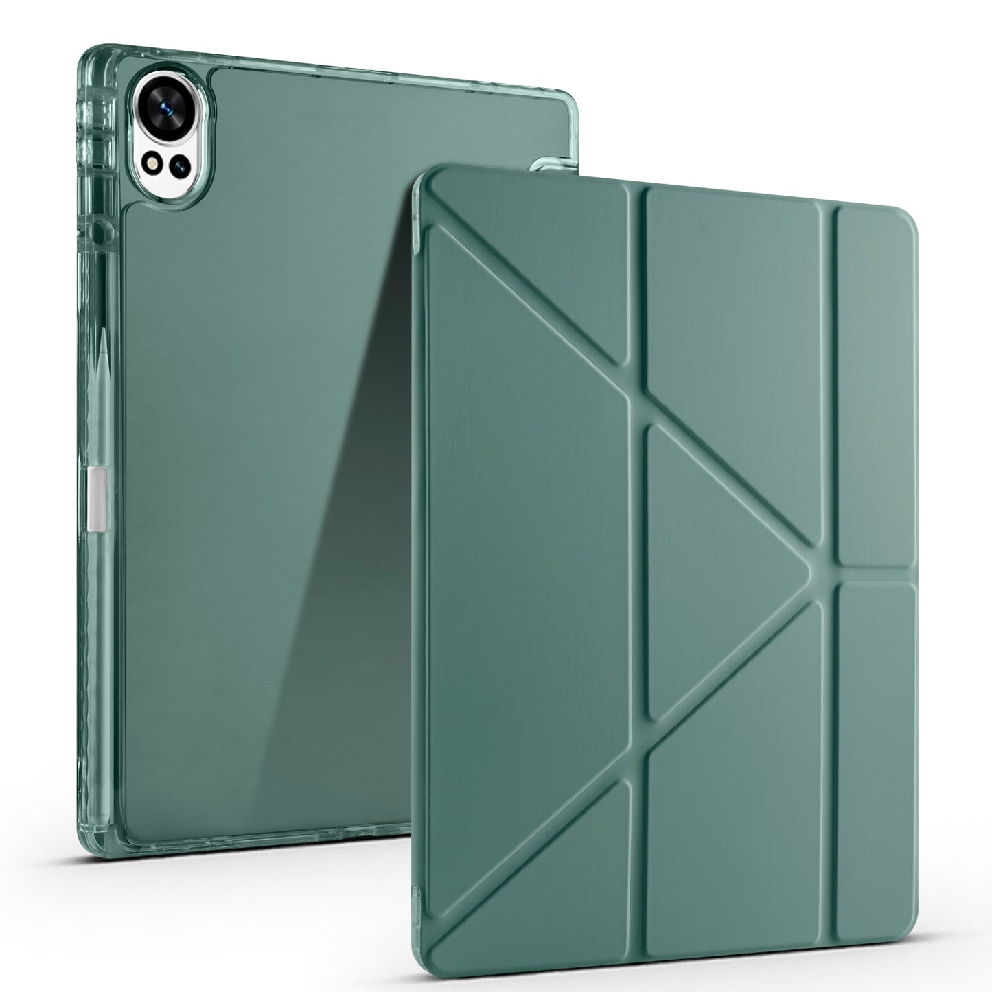 Huawei Matepad 12X Kılıf Zore Tri Folding Kalem Bölmeli Standlı Kılıf Lacivert