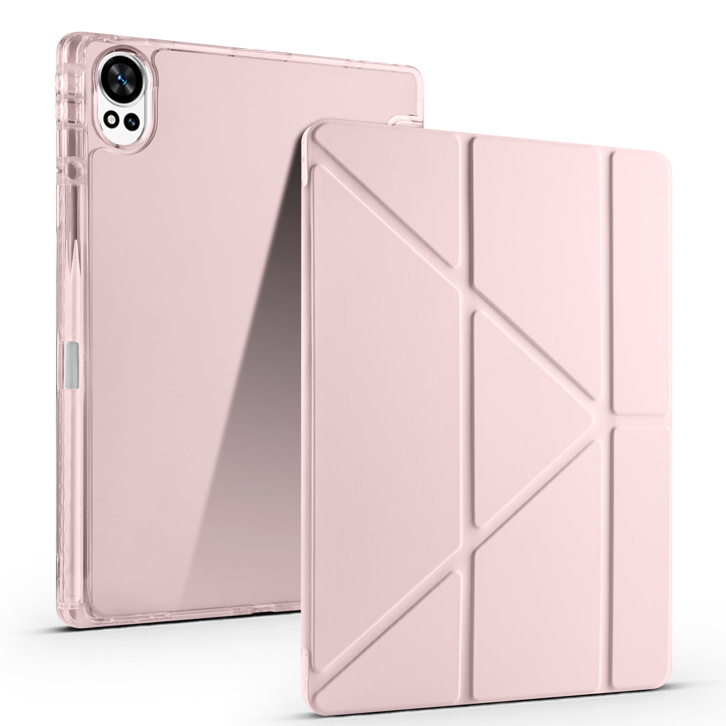 Huawei Matepad 12X Kılıf Zore Tri Folding Kalem Bölmeli Standlı Kılıf Mor