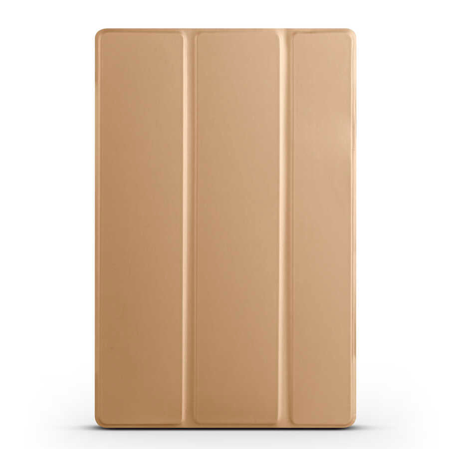 Huawei MatePad SE 10.4 Zore Smart Cover Standlı 1-1 Kılıf Gold