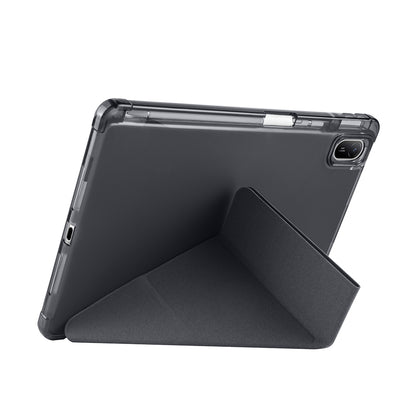 Huawei Matepad SE 11 Kılıf Zore Tri Folding Kalem Bölmeli Standlı Kılıf Siyah