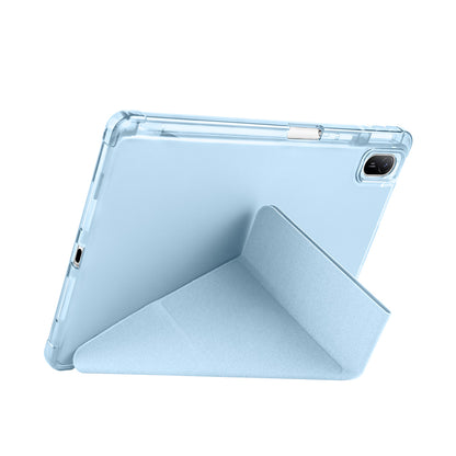 Huawei Matepad SE 11 Kılıf Zore Tri Folding Kalem Bölmeli Standlı Kılıf Mavi