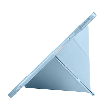 Huawei Matepad SE 11 Kılıf Zore Tri Folding Kalem Bölmeli Standlı Kılıf Gri