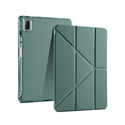 Huawei Matepad SE 11 Kılıf Zore Tri Folding Kalem Bölmeli Standlı Kılıf Mavi