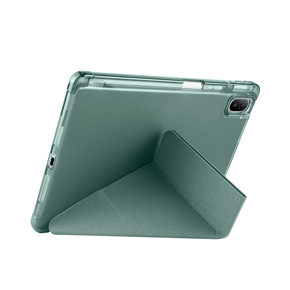 Huawei Matepad SE 11 Kılıf Zore Tri Folding Kalem Bölmeli Standlı Kılıf Lacivert