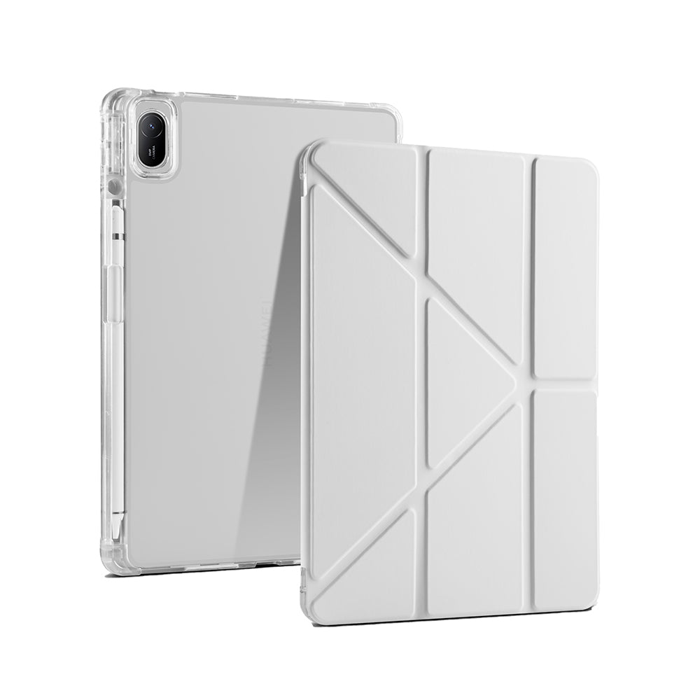 Huawei Matepad SE 11 Kılıf Zore Tri Folding Kalem Bölmeli Standlı Kılıf Rose Gold