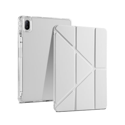 Huawei Matepad SE 11 Kılıf Zore Tri Folding Kalem Bölmeli Standlı Kılıf Rose Gold