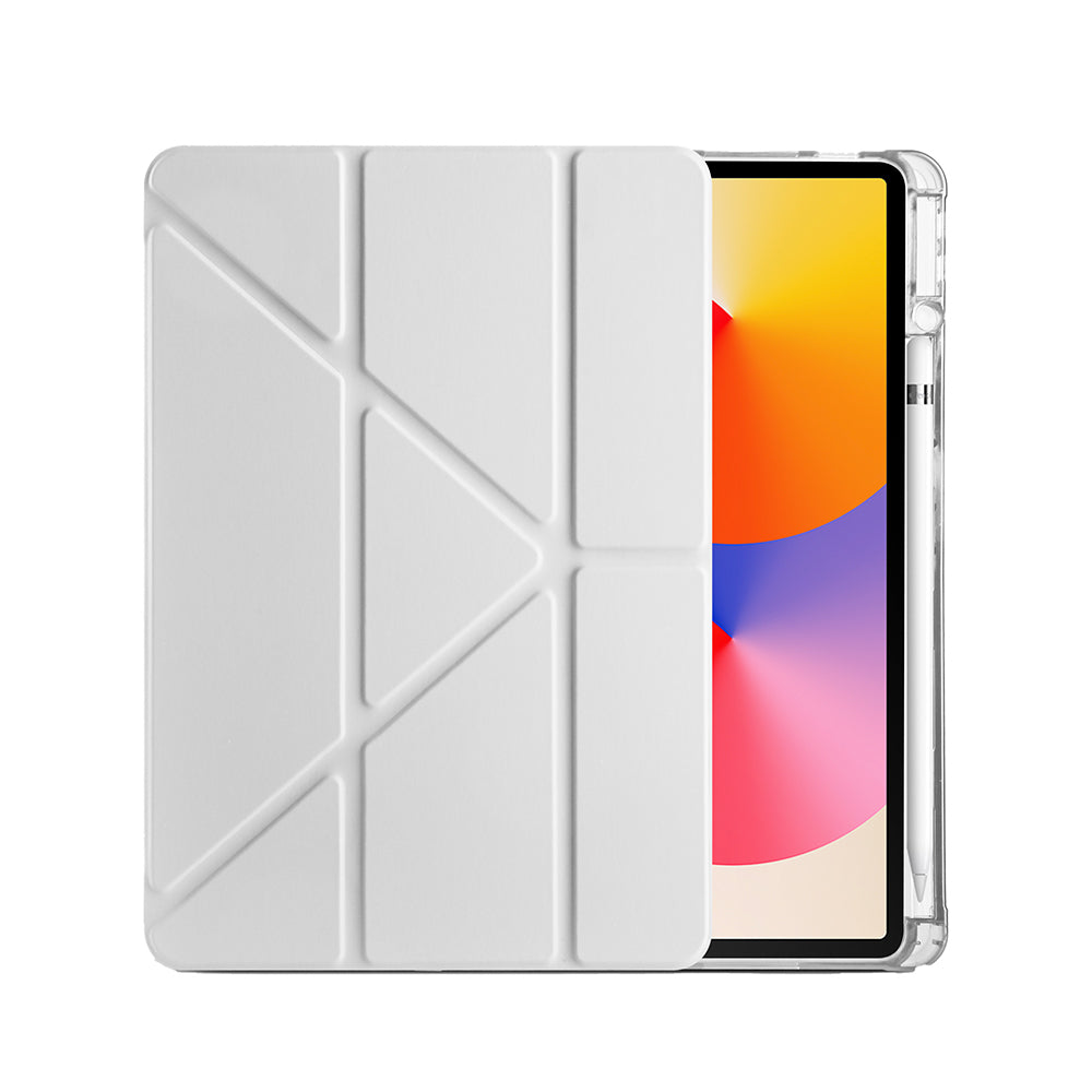 Huawei Matepad SE 11 Kılıf Zore Tri Folding Kalem Bölmeli Standlı Kılıf Lila