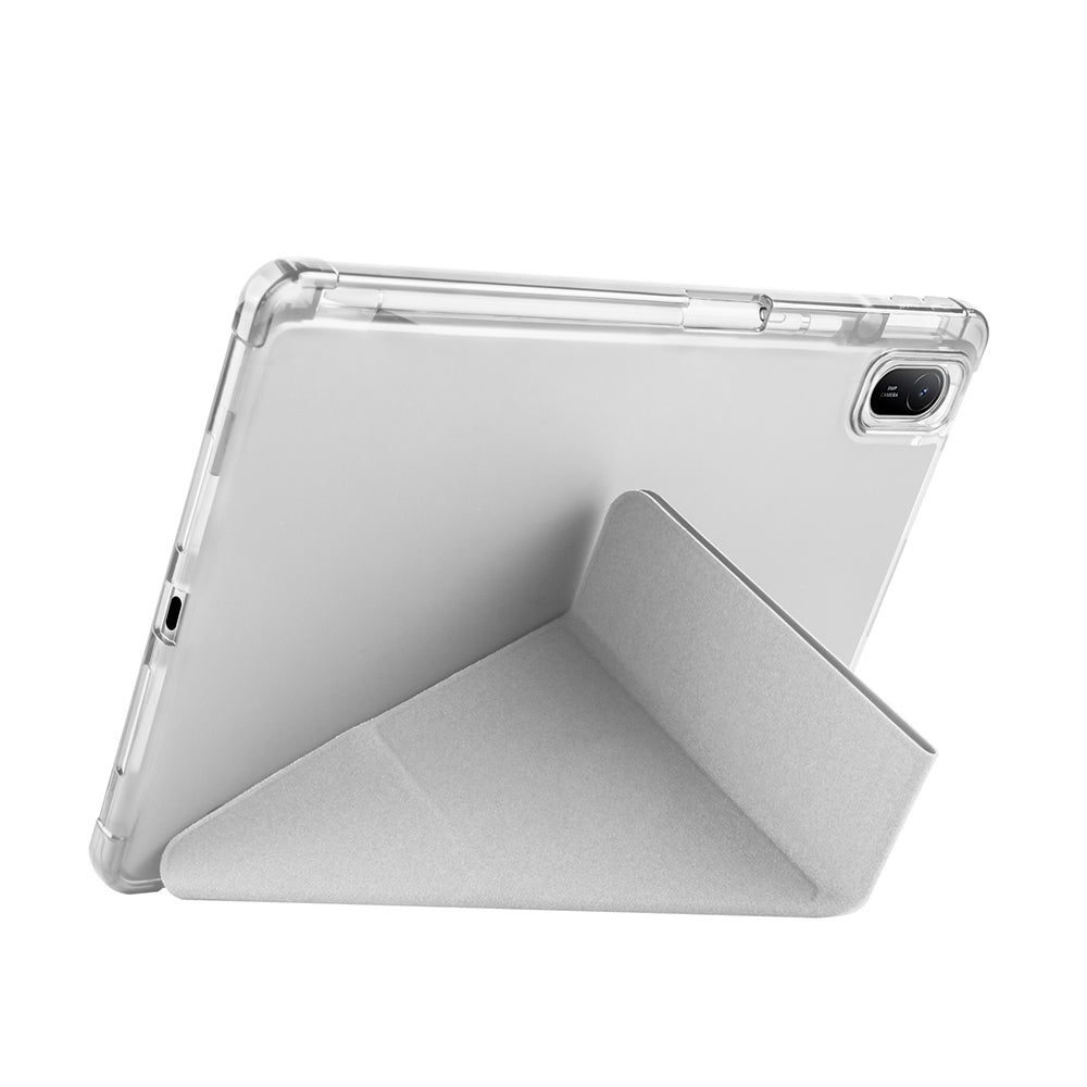 Huawei Matepad SE 11 Kılıf Zore Tri Folding Kalem Bölmeli Standlı Kılıf Lacivert