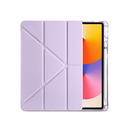 Huawei Matepad SE 11 Kılıf Zore Tri Folding Kalem Bölmeli Standlı Kılıf Koyu Yeşil