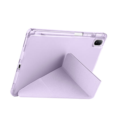 Huawei Matepad SE 11 Kılıf Zore Tri Folding Kalem Bölmeli Standlı Kılıf Koyu Yeşil