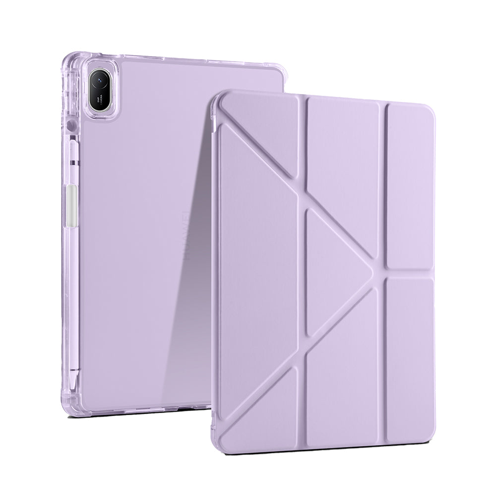 Huawei Matepad SE 11 Kılıf Zore Tri Folding Kalem Bölmeli Standlı Kılıf Lila