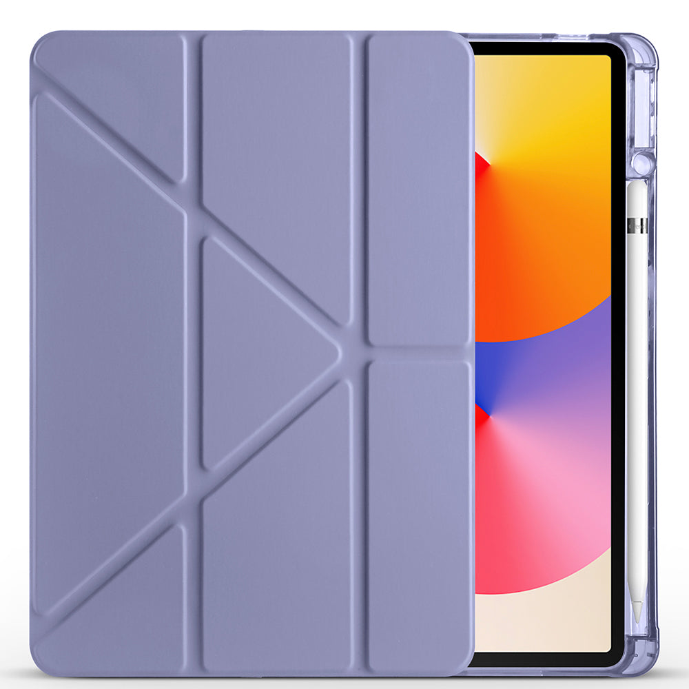 Huawei Matepad SE 11 Kılıf Zore Tri Folding Kalem Bölmeli Standlı Kılıf Mor