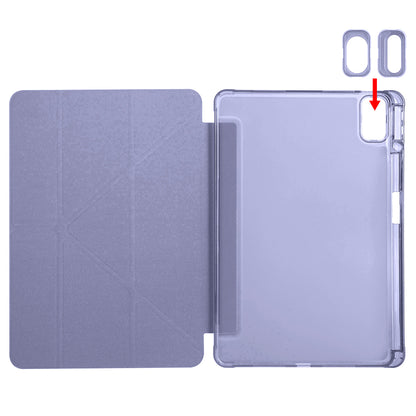 Huawei Matepad SE 11 Kılıf Zore Tri Folding Kalem Bölmeli Standlı Kılıf Mor