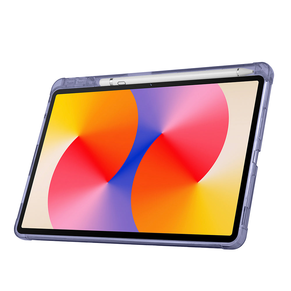 Huawei Matepad SE 11 Kılıf Zore Tri Folding Kalem Bölmeli Standlı Kılıf Mor