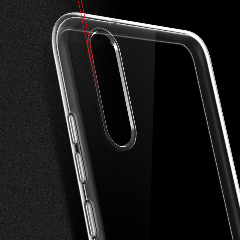 Huawei P20 Kılıf Zore Süper Silikon Kapak Renksiz