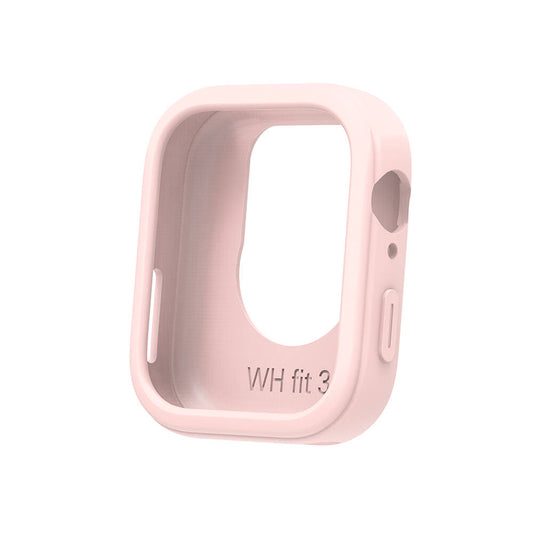 Huawei Watch Fit 3 Yumuşak TPU Silikon Kasa Koruyucu Zore Watch Gard 34 Pembe