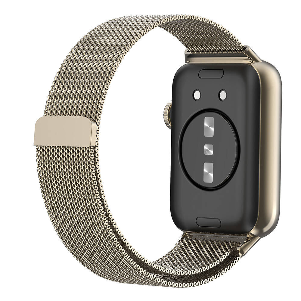 Huawei Watch Fit 3 Zore KRD-01 Metal Kordon Siyah