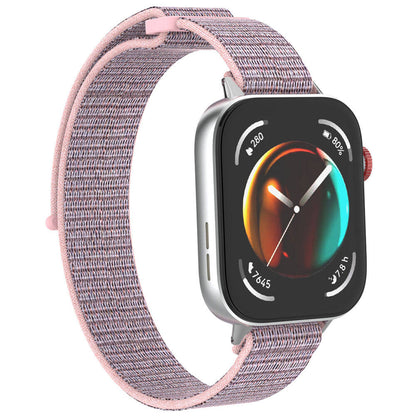 Huawei Watch Fit 3 Zore KRD-03 Hasır Kordon Beyaz