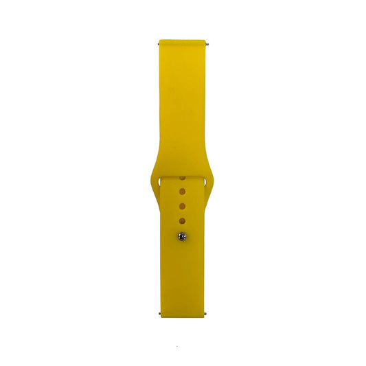 Huawei Watch GT 3 42mm Band Serisi 20mm Klasik Kordon Silikon Strap Kayış Sarı