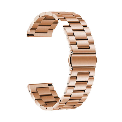 Huawei Watch GT 3 42mm Zore Band-04 20mm Metal Kordon Rose Gold