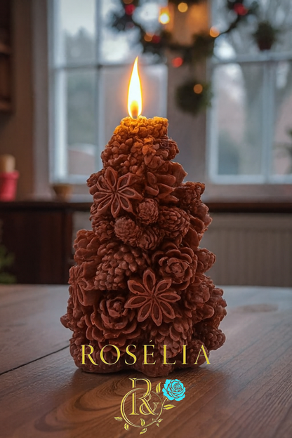 Kozalak Çam Mum - El Yapımı Dekoratif Çam Mum | Rosélia