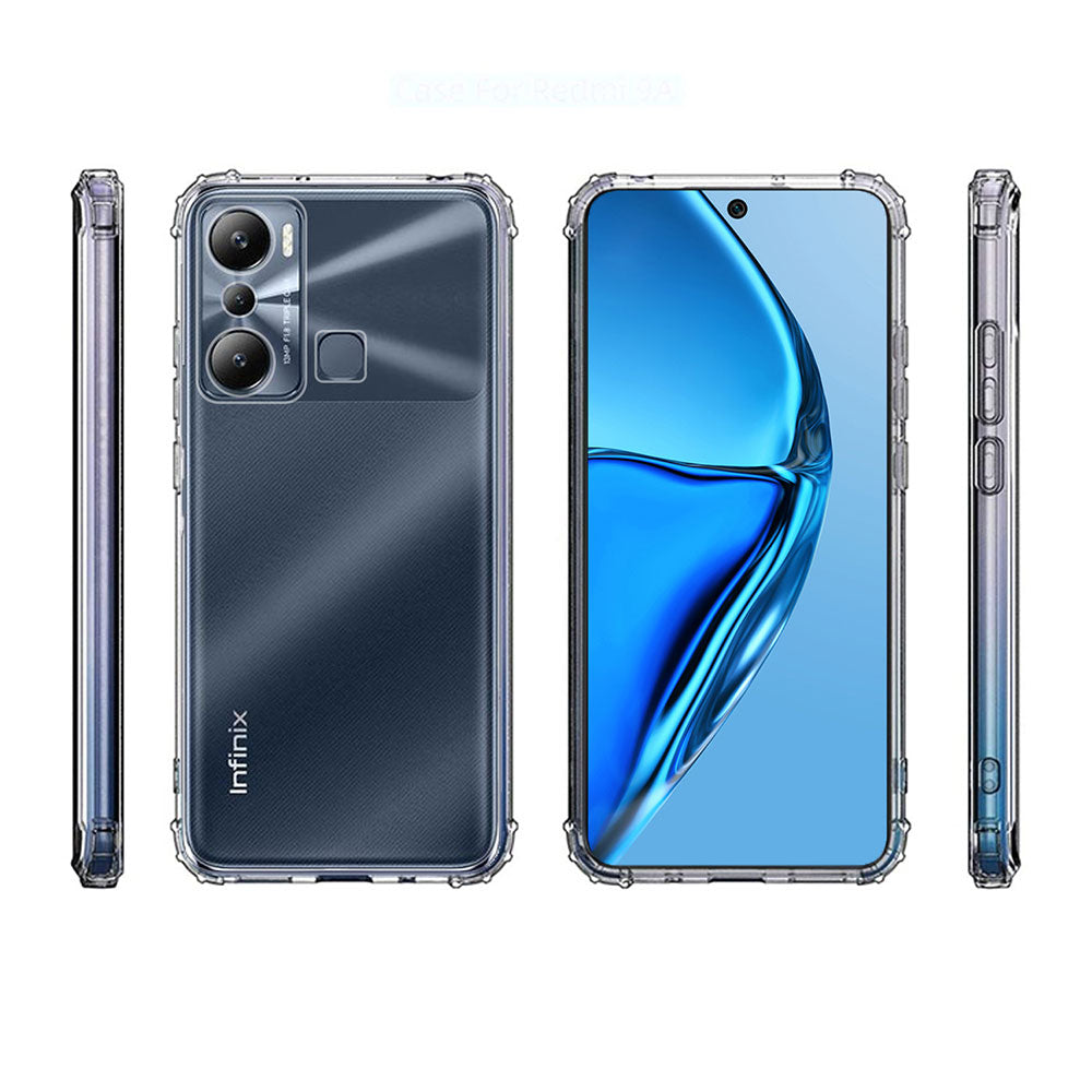 İnfinix Hot 20i Kılıf Zore 2mm Anti Shock Silikon Renksiz