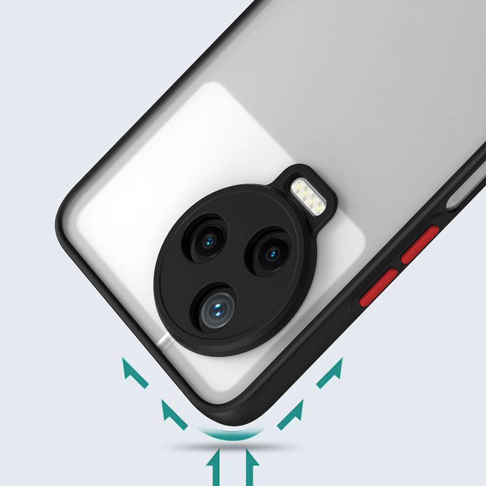 İnfinix Note 12 Pro Kılıf Zore Hux Kapak Siyah