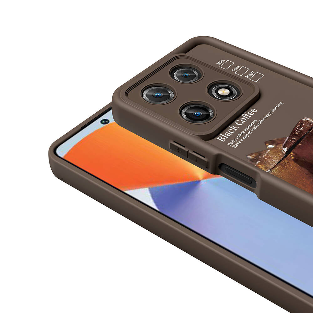 İnfinix Note 30 Pro Kılıf Kamera Korumalı Baskılı Arka Yüzey Zore Klas Kapak Siyah