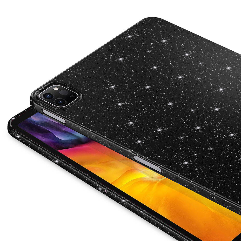 iPad Pro 11 2022 M2 Simli Parlak Görünümlü Zore Tablet Koton Kılıf Derin Mor