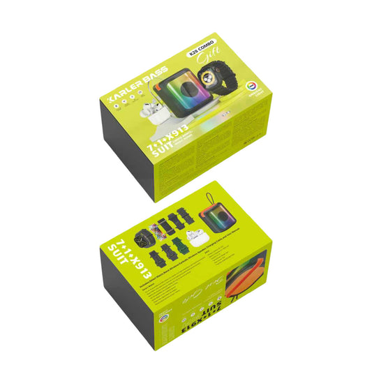 Karler Bass K28 Kombo 7 Adet Kordon Akıllı Saat Airpods Kulaklık Kablosuz Hoparlör Set