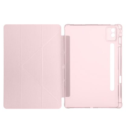 Lenovo Idea Tab Pro 12.7 TB-373FU Kılıf Zore Tri Folding Kalem Bölmeli Standlı Kılıf Mavi