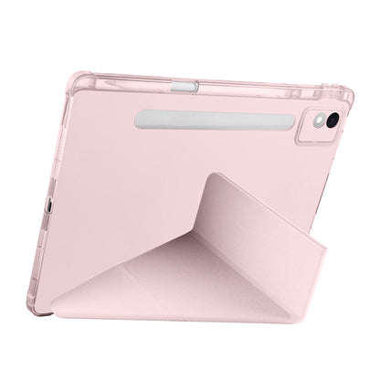 Lenovo Idea Tab Pro 12.7 TB-373FU Kılıf Zore Tri Folding Kalem Bölmeli Standlı Kılıf Koyu Yeşil