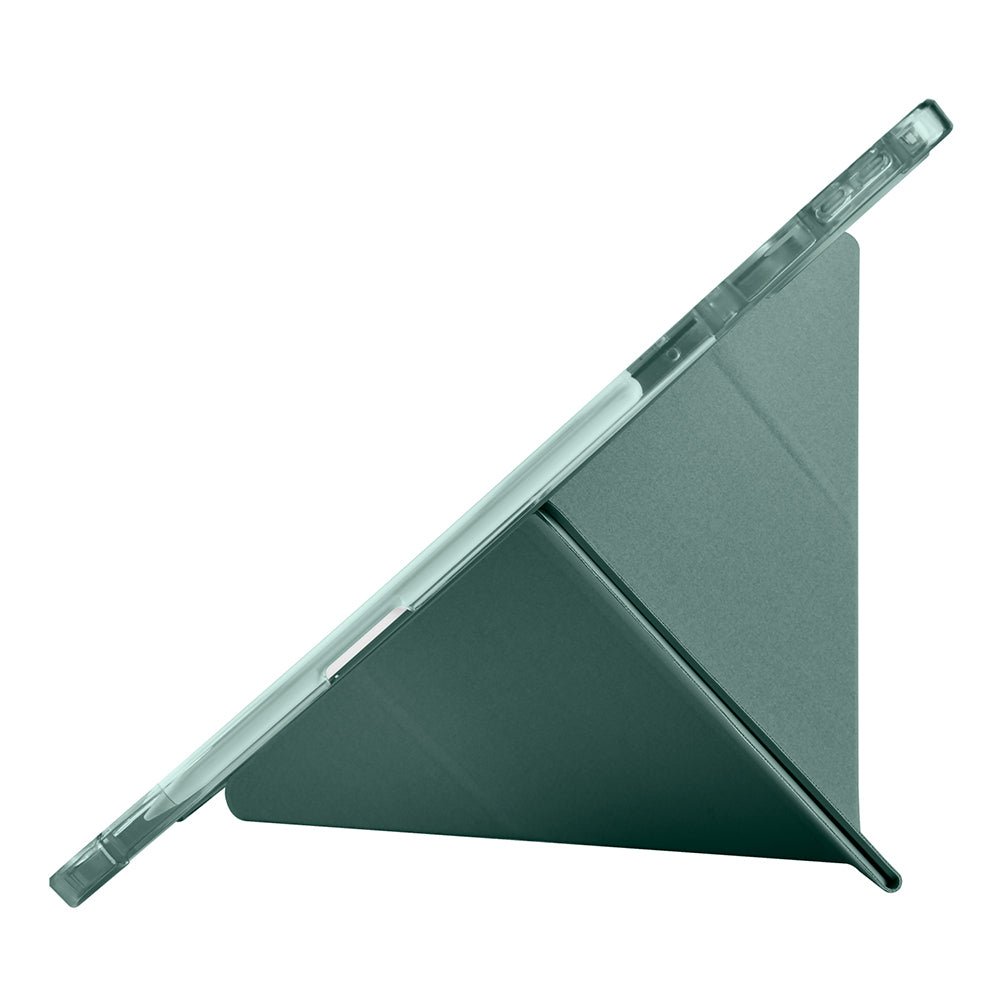 Lenovo Idea Tab Pro 12.7 TB-373FU Kılıf Zore Tri Folding Kalem Bölmeli Standlı Kılıf Lacivert