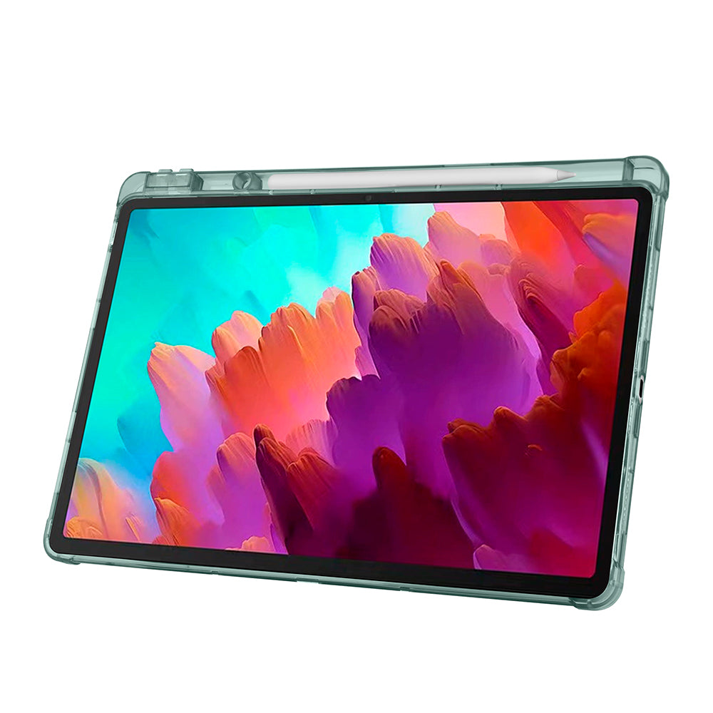 Lenovo Idea Tab Pro 12.7 TB-373FU Kılıf Zore Tri Folding Kalem Bölmeli Standlı Kılıf Lacivert