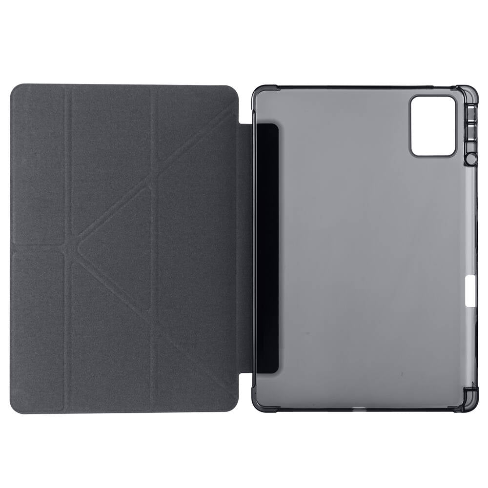 Lenovo M11 TB-330FU Kılıf Zore Tri Folding Kalem Bölmeli Standlı Kılıf Mor